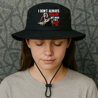 Funny Halloween I Don't Always Ch Ch Ch But When I Do I Ah Ah Ah Bucket Hat