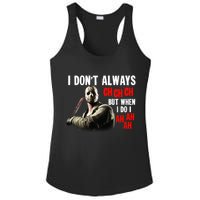 Funny Halloween I Don't Always Ch Ch Ch But When I Do I Ah Ah Ah Ladies PosiCharge Competitor Racerback Tank