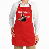 Funny Halloween I Don't Always Ch Ch Ch But When I Do I Ah Ah Ah Apron