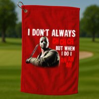 Funny Halloween I Don't Always Ch Ch Ch But When I Do I Ah Ah Ah Golf Towel