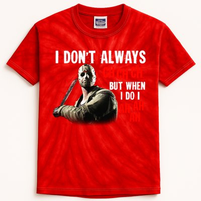 Funny Halloween I Don't Always Ch Ch Ch But When I Do I Ah Ah Ah Kids Tie-Dye T-Shirt