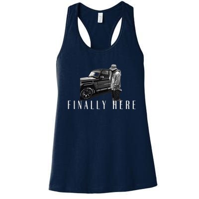 Finally Here Isaac Leo Women's Racerback Tank