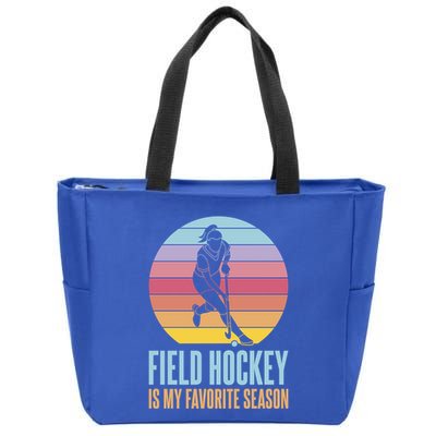 Field Hockey Is My Favorite Season Cool Gift Zip Tote Bag