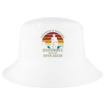 Funny Happiness Is Watching Gunsmoke Over And Over Again Cowboys Cool Comfort Performance Bucket Hat