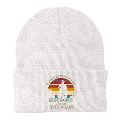 Funny Happiness Is Watching Gunsmoke Over And Over Again Cowboys Knit Cap Winter Beanie