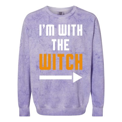 Funny Halloween IM With The Witch Colorblast Crewneck Sweatshirt