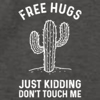 Free Hugs Just Kidding Don't Touch Me Cactus Not A Hugger TShirt Vector Backpack