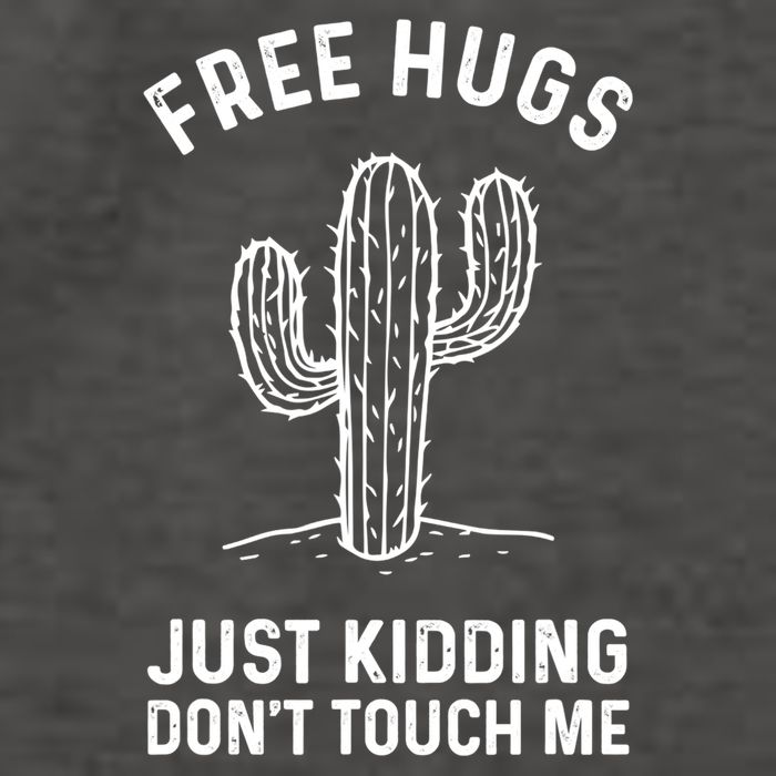 Free Hugs Just Kidding Don't Touch Me Cactus Not A Hugger TShirt Vector Backpack
