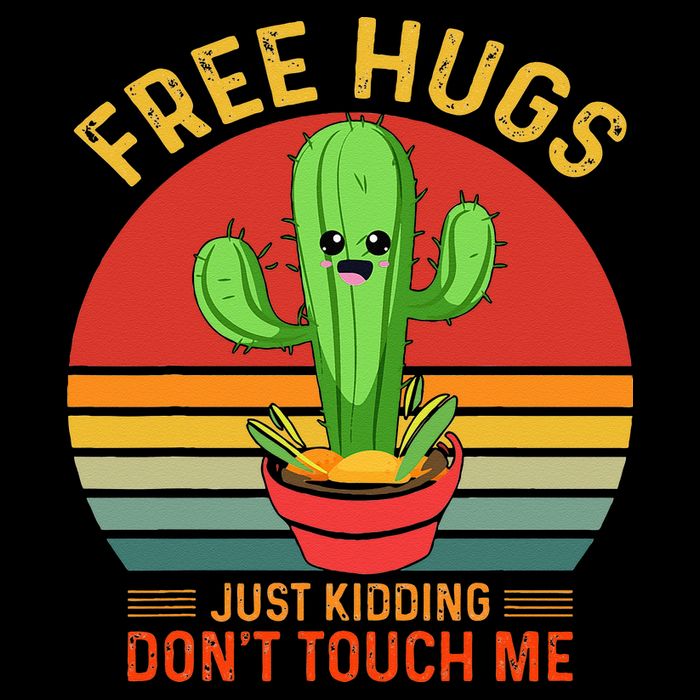 Free Hugs Just Kidding Dont Touch Me Humor Doggie Tank