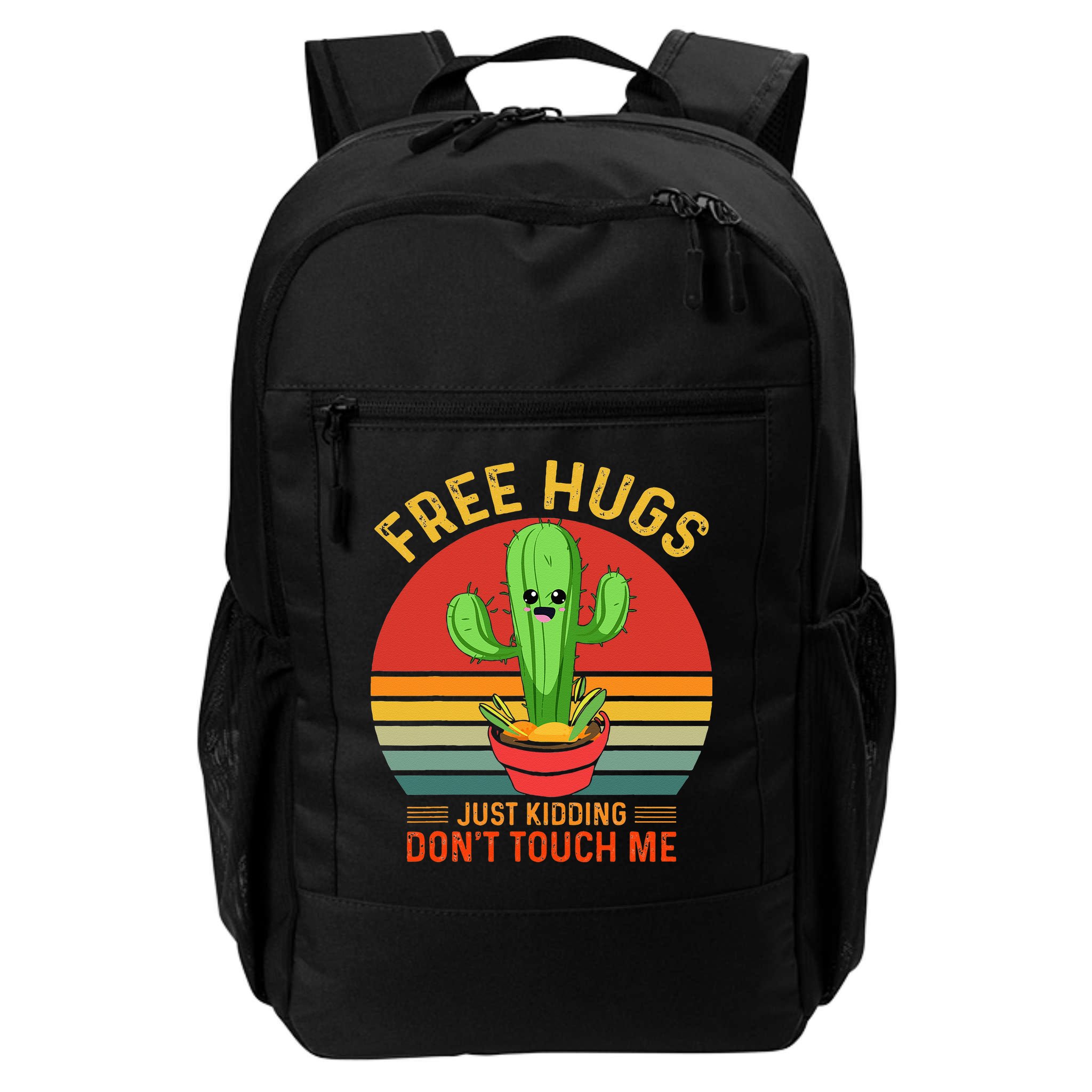 Free Hugs Just Kidding Dont Touch Me Humor Backpack