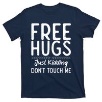 Free Hugs Just Kidding Dont Touch Me Xmas Christmas T-Shirt