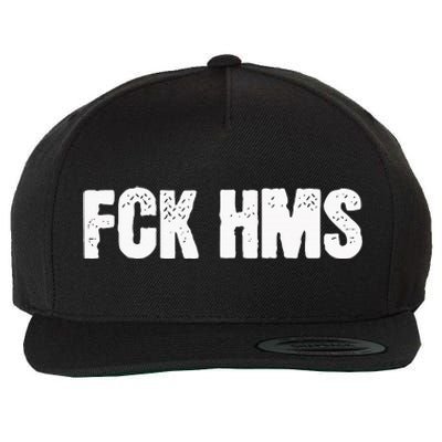 Fck Hms Jewish Nondistressed Wool Snapback Cap