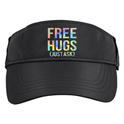 Free Hugs Just Ask Funny Sarcastic Joke Fun Adult Drive Performance Visor