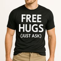 Free Hugs Just Ask Joke Cooling Performance Crew T-Shirt