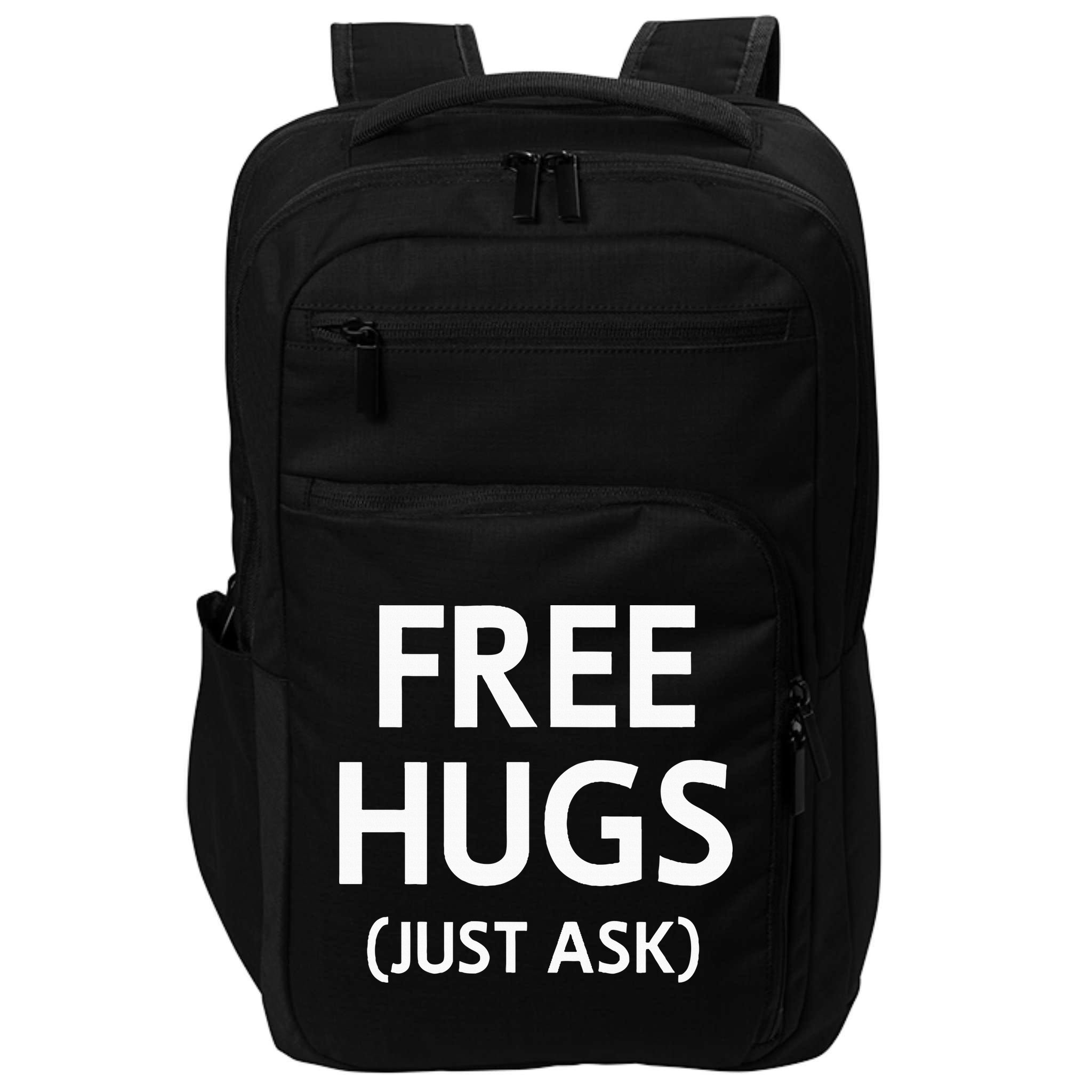 Free Hugs Just Ask Joke Impact Tech Backpack