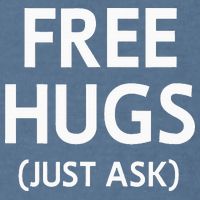 Free Hugs Just Ask Joke Garment-Dyed Sweatshirt