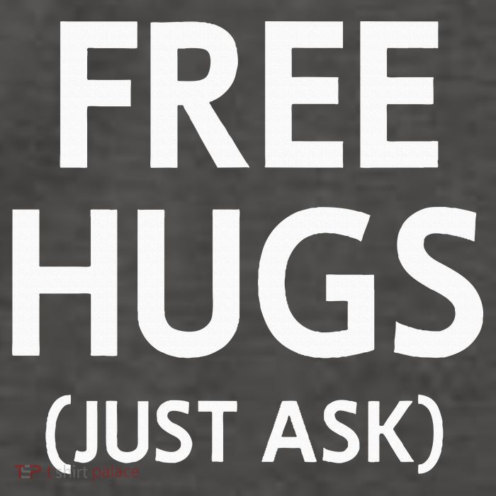 Free Hugs Just Ask Joke Vector Backpack