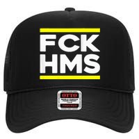 Fck Hms Jewish Non Distressed High Crown Mesh Back Trucker Hat