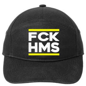 Fck Hms Jewish Non Distressed 7-Panel Snapback Hat