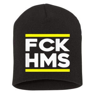 Fck Hms Jewish Non Distressed Short Acrylic Beanie