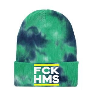 Fck Hms Jewish Non Distressed Tie Dye 12in Knit Beanie