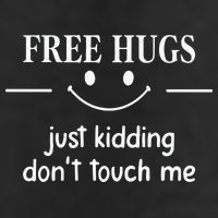 Free Hugs Just Kidding Dont Touch Me 11oz C Handle Ceramic Mug