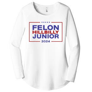 Felon Hillbilly Junior 2024 Trump Vance Kennedy 2024 Women's Perfect Tri Tunic Long Sleeve Shirt