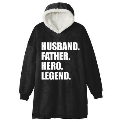 Father Husband Janitor Hero Fathers Day Hooded Wearable Blanket