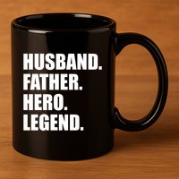 Father Husband Janitor Hero Fathers Day 11oz C Handle Ceramic Mug