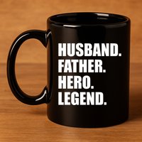 Father Husband Janitor Hero Fathers Day 11oz C Handle Ceramic Mug