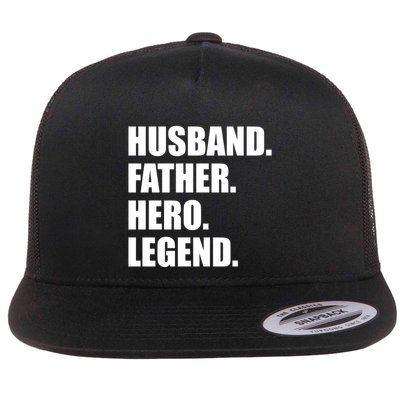 Father Husband Janitor Hero Fathers Day Flatbill Hat