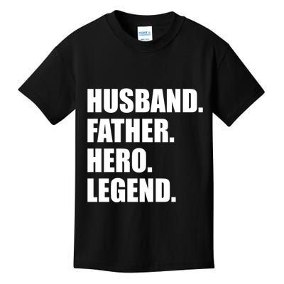 Father Husband Janitor Hero Fathers Day Kids T-Shirt