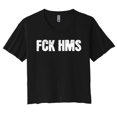 Fck Hms Jewish Nondistressed Vintage Women's Crop Top Tee