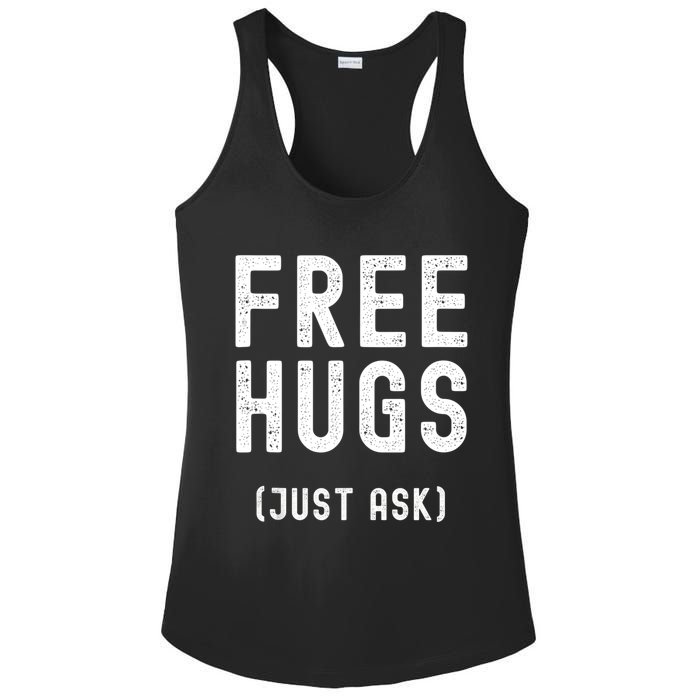 Free Hugs Just Ask Ladies PosiCharge Competitor Racerback Tank