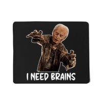 Funny Halloween Joe Biden Zombie I Need Brains Costume Mousepad