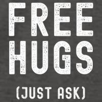 Free Hugs Just Ask Vector Backpack