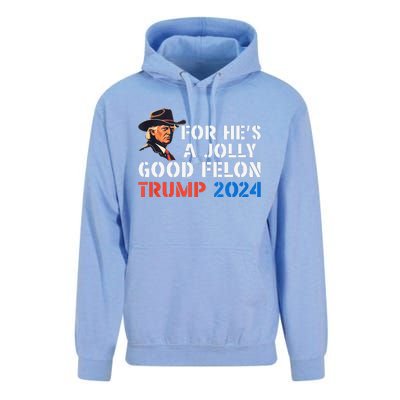 For HeS Jolly Good Felon Trump Voting For Convicted Felon Unisex Surf Hoodie