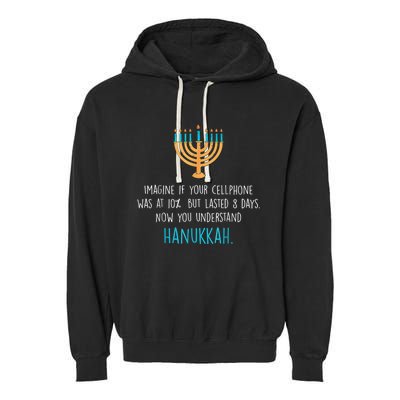 Funny Hanukkah Jewish Holiday Channukah Jew Fun Hanukkah Garment-Dyed Fleece Hoodie