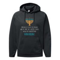 Funny Hanukkah Jewish Holiday Channukah Jew Fun Hanukkah Performance Fleece Hoodie