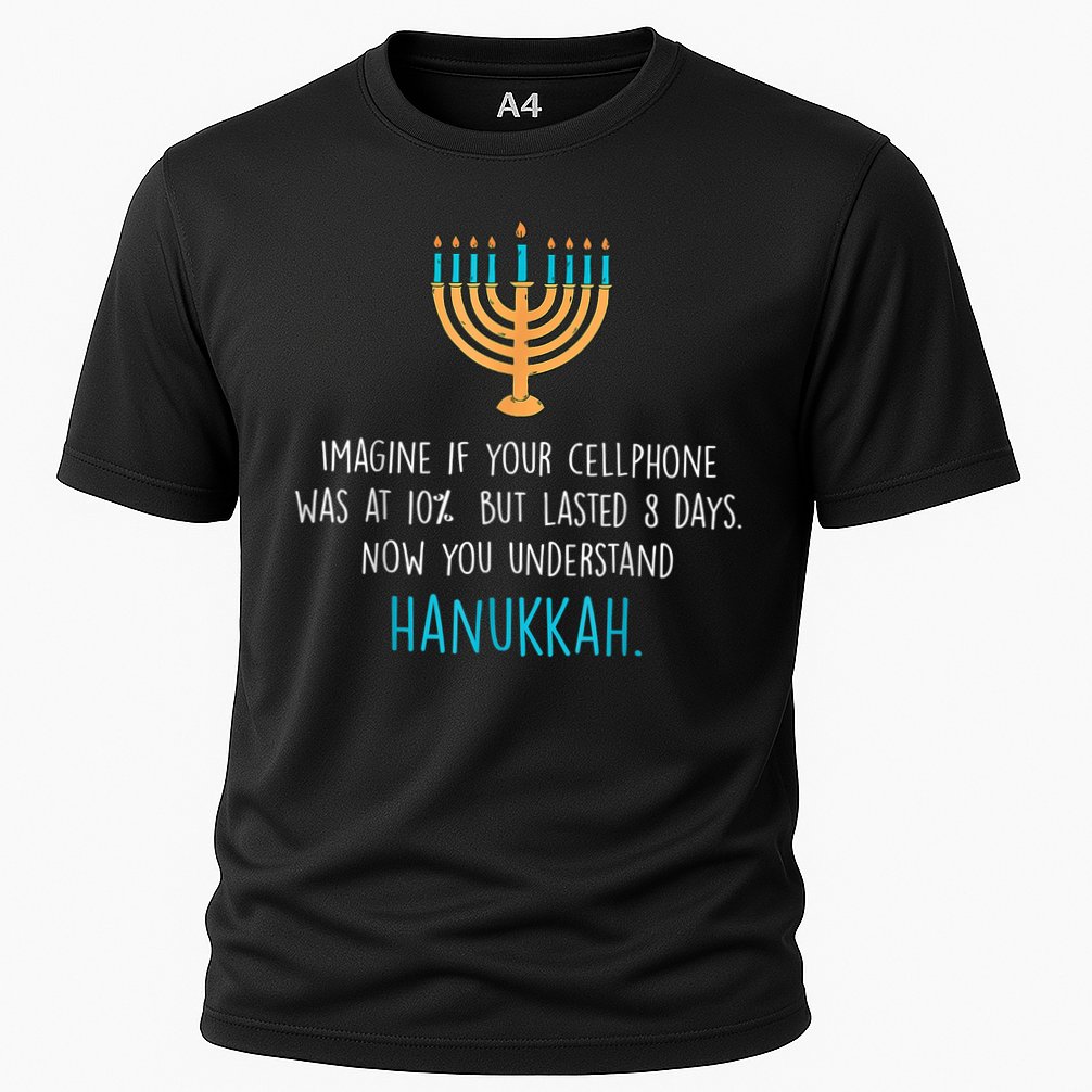 Funny Hanukkah Jewish Holiday Channukah Jew Fun Hanukkah Cooling Performance Crew T-Shirt