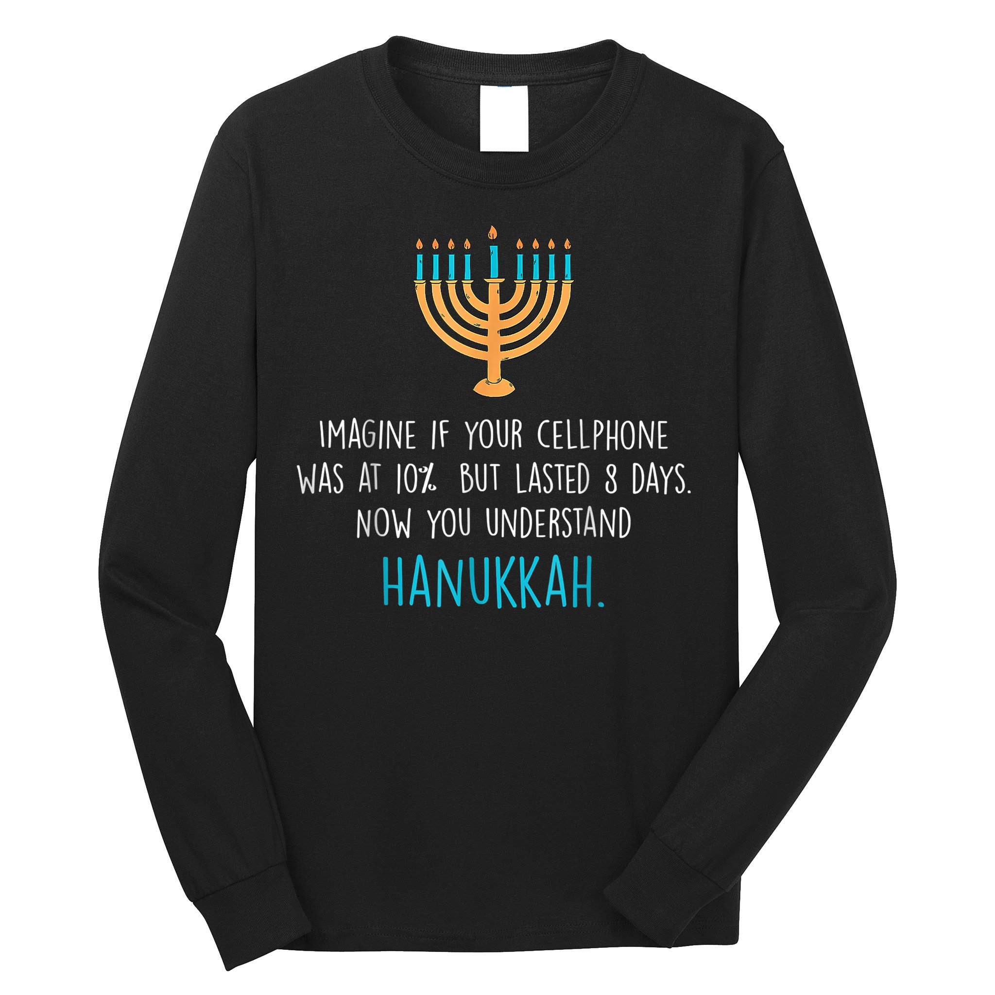 Funny Hanukkah Jewish Holiday Channukah Jew Fun Hanukkah Long Sleeve Shirt
