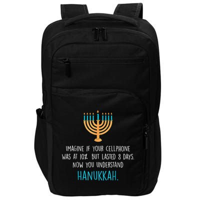 Funny Hanukkah Jewish Holiday Channukah Jew Fun Hanukkah Impact Tech Backpack