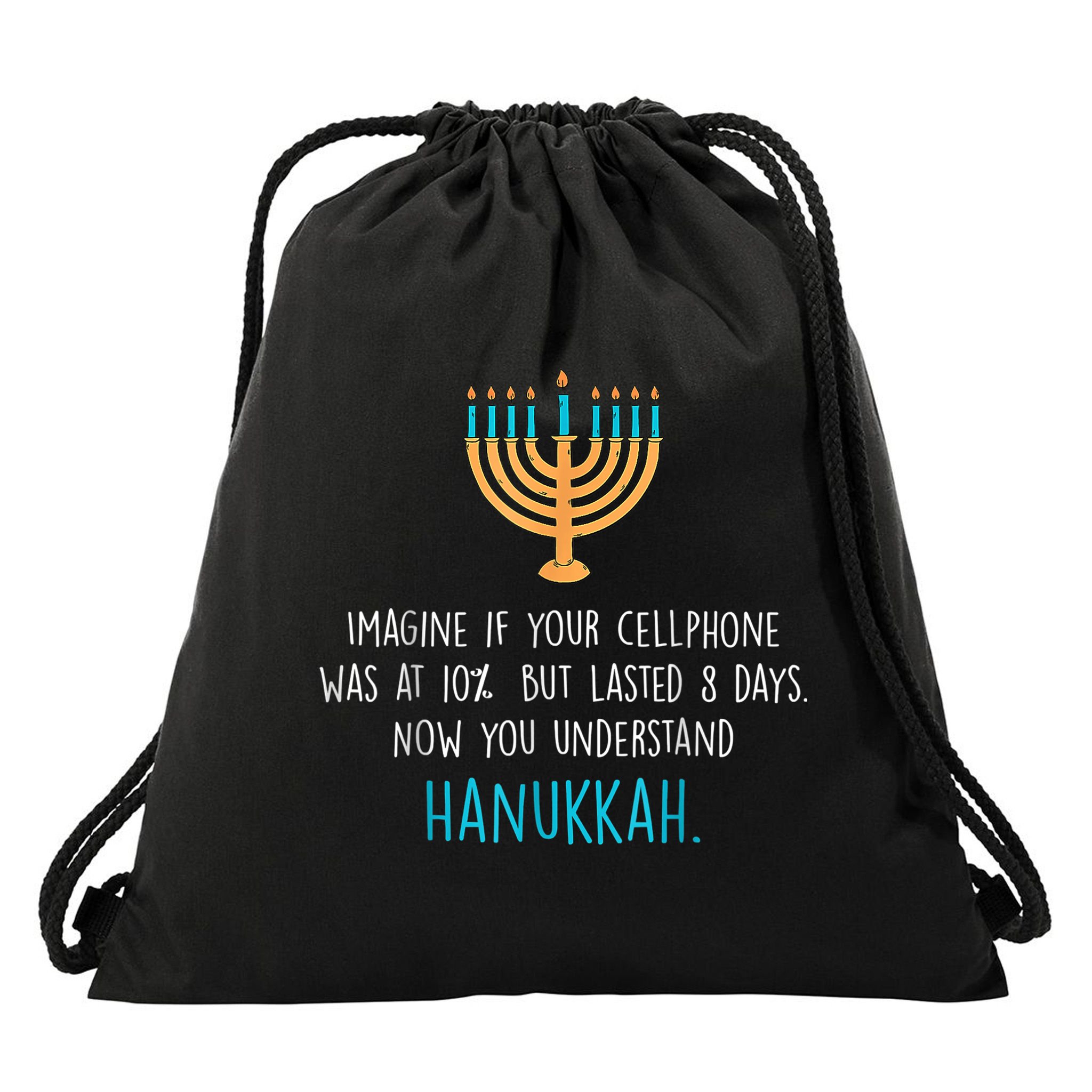 Funny Hanukkah Jewish Holiday Channukah Jew Fun Hanukkah Drawstring Bag