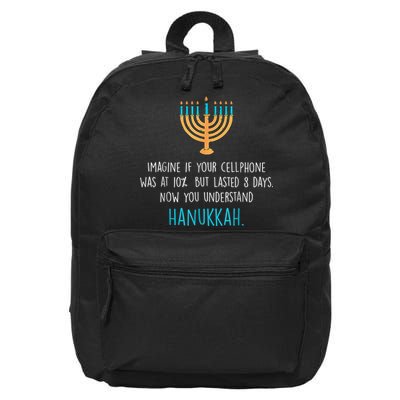 Funny Hanukkah Jewish Holiday Channukah Jew Fun Hanukkah 16 in Basic Backpack