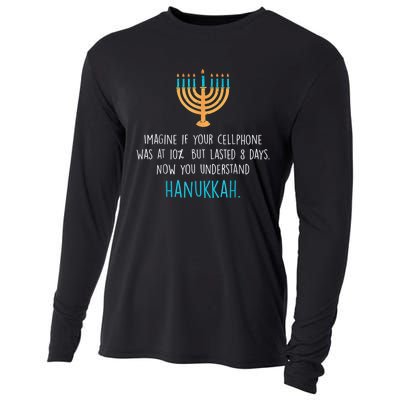 Funny Hanukkah Jewish Holiday Channukah Jew Fun Hanukkah Cooling Performance Long Sleeve Crew