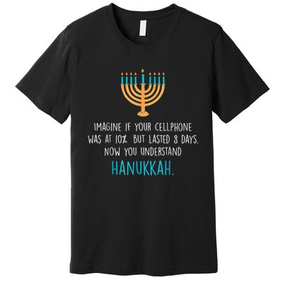 Funny Hanukkah Jewish Holiday Channukah Jew Fun Hanukkah Premium T-Shirt