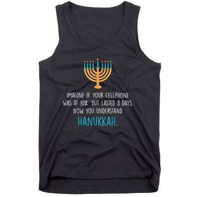 Funny Hanukkah Jewish Holiday Channukah Jew Fun Hanukkah Tank Top