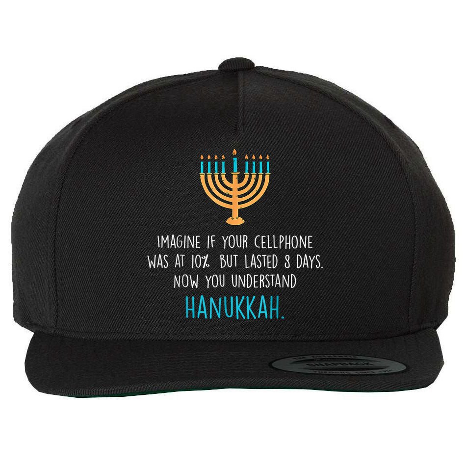 Funny Hanukkah Jewish Holiday Channukah Jew Fun Hanukkah Wool Snapback Cap
