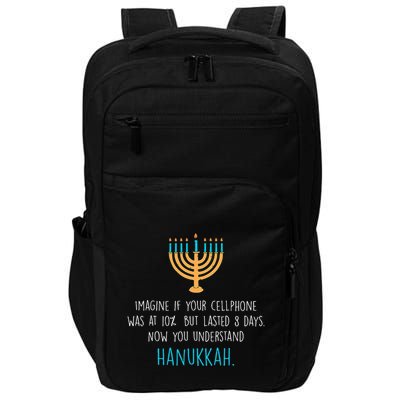 Funny Hanukkah Jewish Holiday Channukah Jew Fun Hanukkah  Impact Tech Backpack