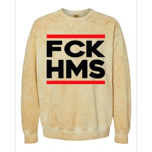 Fck Hms Jewish Nondistressed Colorblast Crewneck Sweatshirt